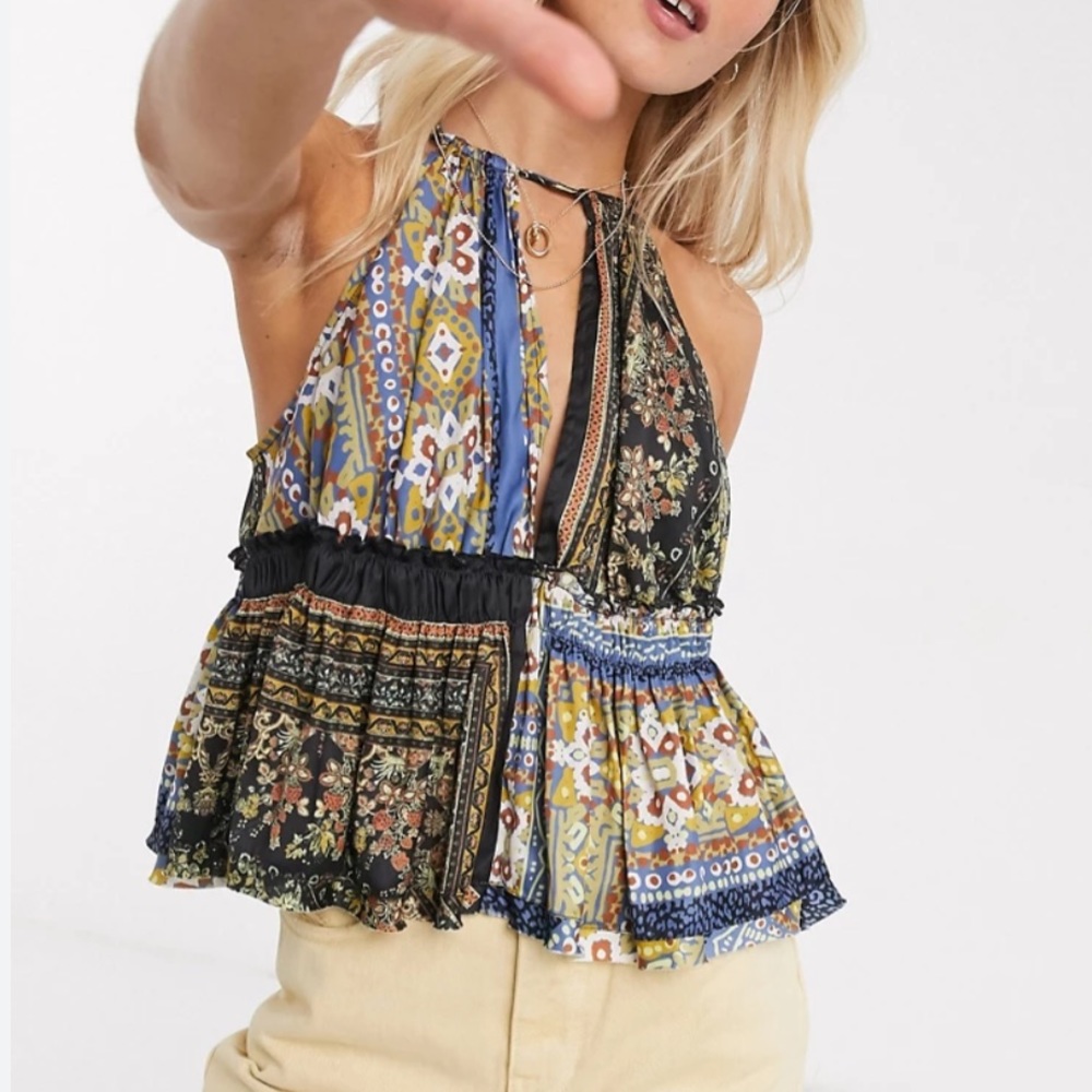 NWT | Free People Bellini Patchwork Tank